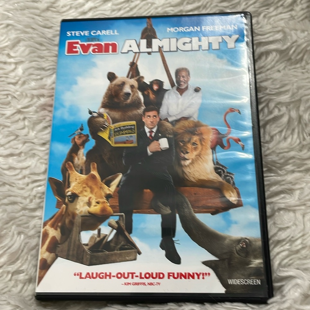 Evan Almighty Steve Carell Morgan Freeman DVD “ Laugh out loud funny!”